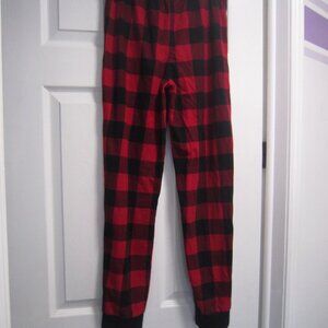 North Pole Black and Red checkered pants Size L 14/16